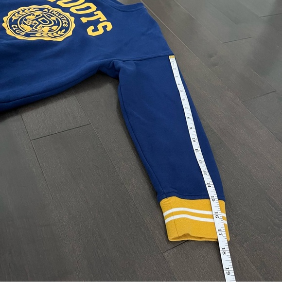 Roots Youth Boys Athletic Club Blue and Yellow Crewneck Sweater Size XL - Picture 8 of 9